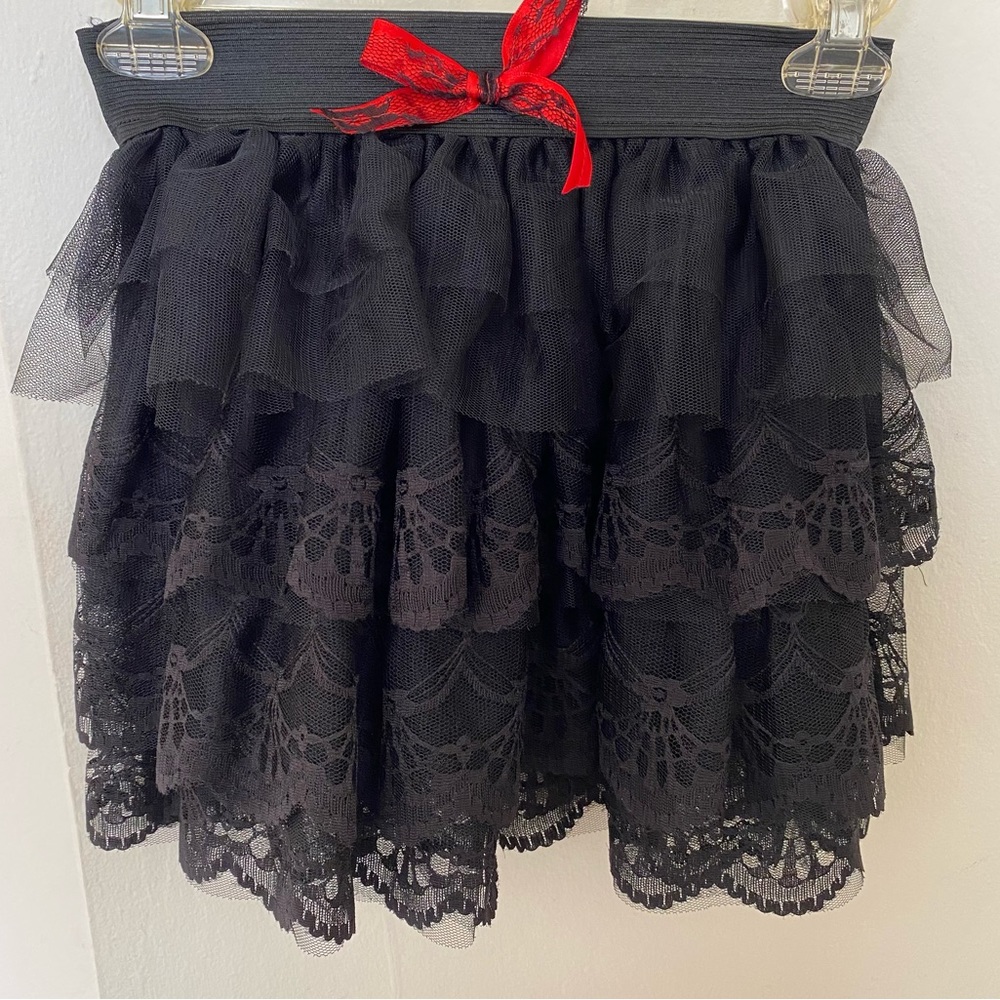 Hot topic lace black tutu skirt